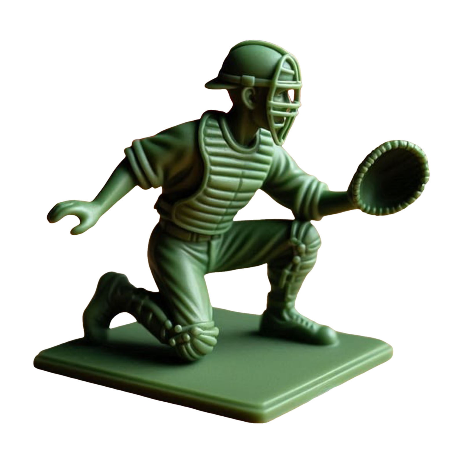 thumbnail image 2 of Interesante Soldado de Béisbol Verde Personaje Juguete Clásico Conjunto Estatua Jugador de Béisbol Novedad Mini Soldado Estatua Adecuado para la Decoración del Hogar Escritorio, 2 of 2
